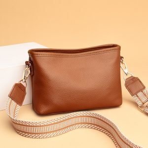 Casual Simplicity Designer Handbags For Women Genuine Leather Bucket Vintage Tote Shoulder Bags Fashion Side Small Messenger Bag