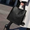Motingsome Minimalism Fashion Women Bucket Bag Luxury Genuine Leather Handbags and Purses Soft Calfskin Casual Tote Bag Latest New
